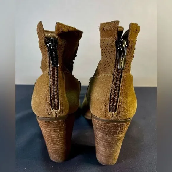 Vince Camuto - Tan Suede Ankle Boots - Picture 3 of 5